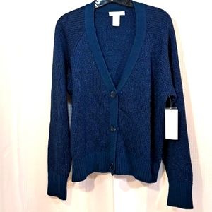 Design History NWT  Blue Metallic Shimmer